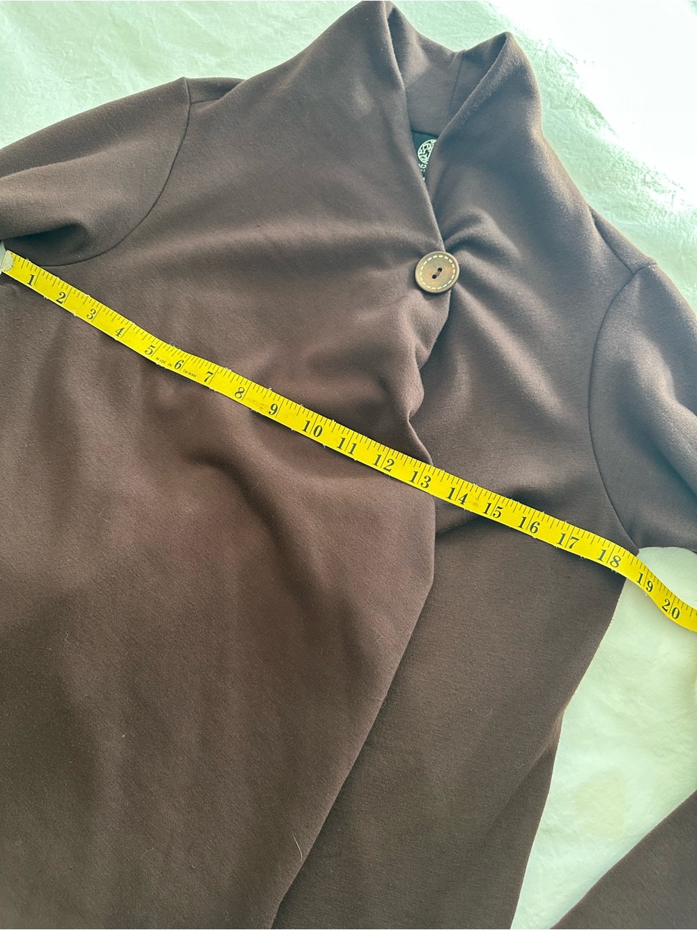 Bobeau rich Chocolate Brown Knit Cardigan, size medium petite - Picture 7 of 9
